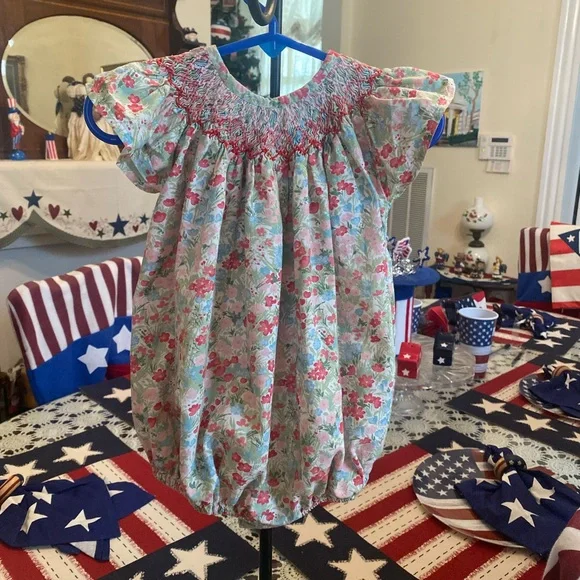 Isabel Garreton Smocked Infant Girls Romper size 24 months - Picture 9 of 16